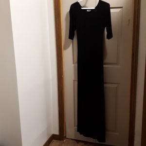 SCOOP NYC LONG BLACK DRESS